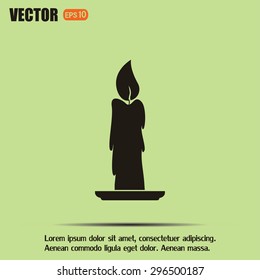 Vector illustration Candle icon