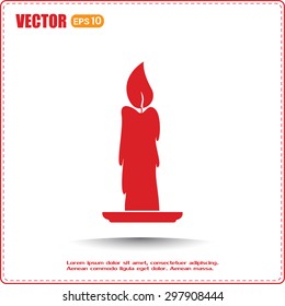 Vector illustration Candle icon