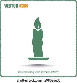 Vector illustration Candle icon