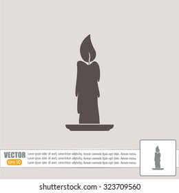 Vector illustration Candle icon