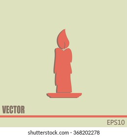 Vector illustration Candle icon