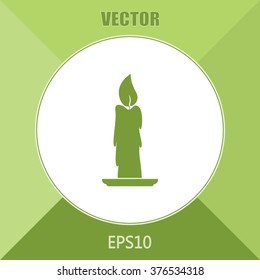 Vector illustration Candle icon