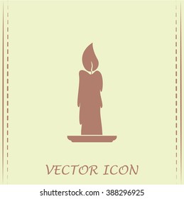 Vector illustration Candle icon