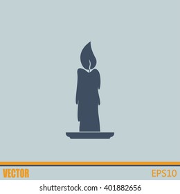 Vector illustration Candle icon