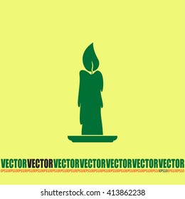 Vector illustration Candle icon