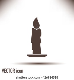 Vector illustration Candle icon