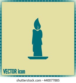 Vector illustration Candle icon