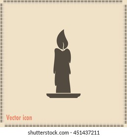 Vector illustration Candle icon