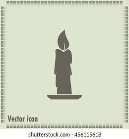 Vector illustration Candle icon