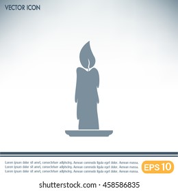Vector illustration Candle icon