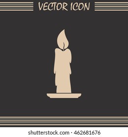 Vector illustration Candle icon