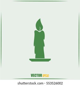 Vector illustration Candle icon