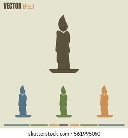 Vector illustration Candle icon