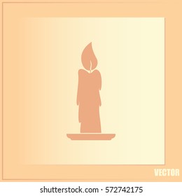 Vector illustration Candle icon