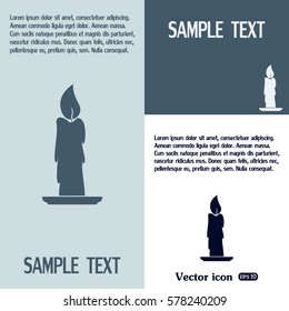 Vector illustration Candle icon