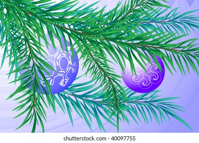 Vector illustration of a candle on a black background
