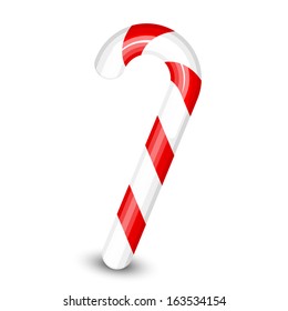 Vector illustration of candy cane