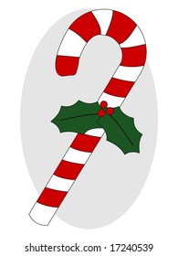 Vector Illustration - Candy Cane