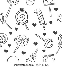 Vector illustration candy doodle style