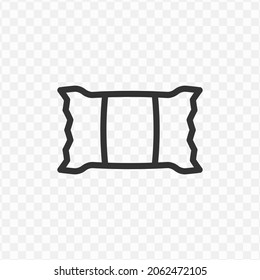 Vektorgrafik von Süßigkeiten Symbol in dunkler Farbe und transparentem Hintergrund (png).