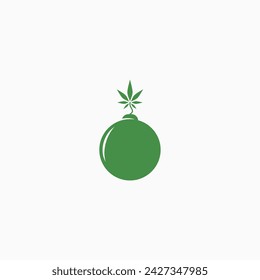 vector illustration of cannabis boom