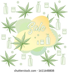 Vector Illustration Cannabis Leaf Cbd Thc Stock Vector (Royalty Free ...