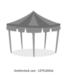 Vector illustration of canopy and tent symbol. Set of canopy and cover vector icon for stock.