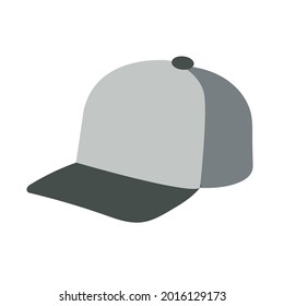 Vector illustration cap  Beach baseball on white background.