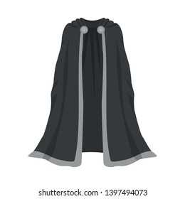 Vector illustration  cape and emperor sign. Set  cape and spartan stock symbol for web.