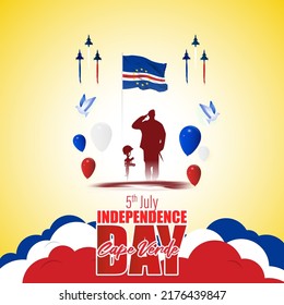 Vector illustration for Cape Verde Independence Day