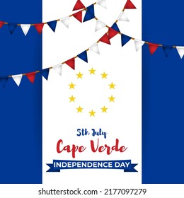 Vector illustration for Cape Verde Independence Day