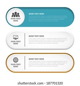 Vector illustration of capsule copy space design elements.