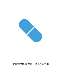 Vector illustration, capsule icon template.  