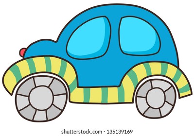 Ilustración vectorial de un automóvil