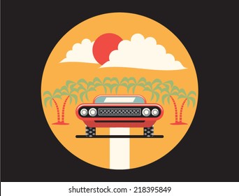 Vector illustration of car