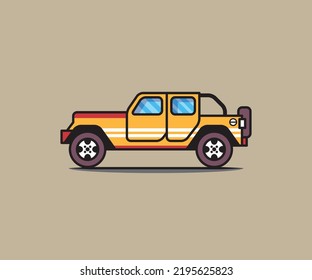 Vector illustration of a car