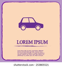 vector illustration of car