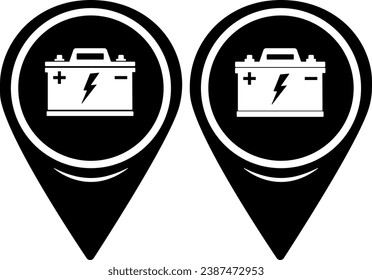 Vector illustration of a car battery