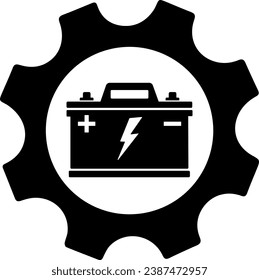 Vector illustration of a car battery