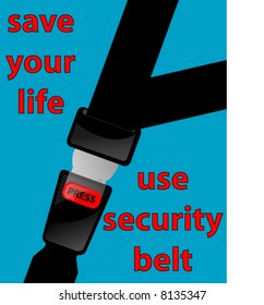 vector illustration of car belt