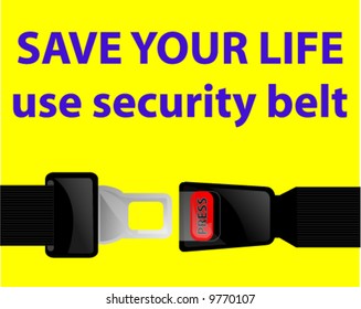 vector illustration of car belt