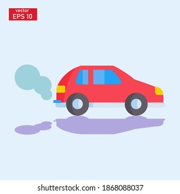 vector illustration of a car in flat style. car design, vehicle theme.