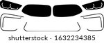 vector illustration car headlight front