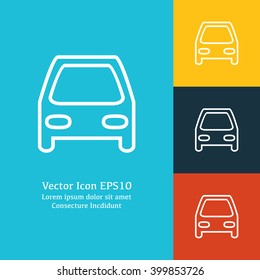 Vector illustration of car icon