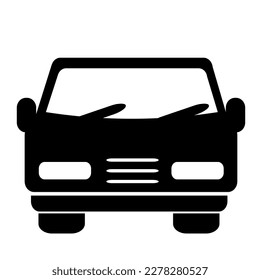 Vector illustration of a car icon. Isolated on a white background.	