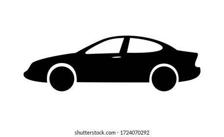 左右に向かって右向きの白いかわいい車のアイコン フラットな暗いグレー16 9のワイドスクリーン比 のベクター画像素材 ロイヤリティフリー