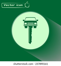  Vector illustration of car keys