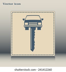  Vector illustration of car keys