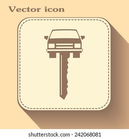  Vector illustration of car keys