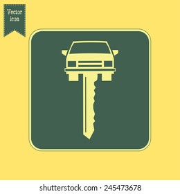  Vector illustration of car keys